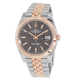 Rolex Datejust 41 M126331-0020 Slate Fluted Dial Everose Gold