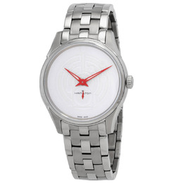 HAMILTON JAZZMASTER THINLINE SPECIAL EDITION QUARTZ WHITE DIAL UNSCREENS WATCH H38421110