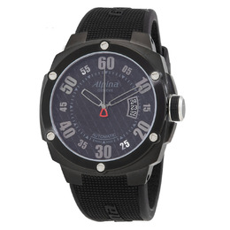 Alpina Adventure Extreme Black Dial Black Rubber Strap Mens Watch AL525BB5FBAE6 al-525bb5fbae6
