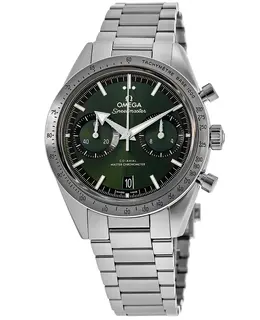 Omega Speedmaster '57 Co-Axial Master Chronometer Chronograph 40.5 mm Green Dial Steel Men's Watch 332.10.41.51.10.001