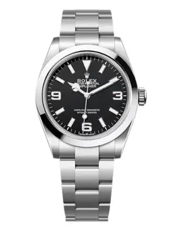 Rolex Explorer 40 Black Dial Oystersteel Oyster Bracelet Men's Watch Ref M224270-0001
