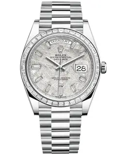 Rolex Day-Date 40 Platinum Meteorite Diamond Dial - Model M228396TBR-0027