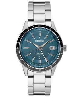 Мужские автоматические часы Presage GMT с браслетом из нержавеющей стали, 41 мм Seiko 16727457 | blue