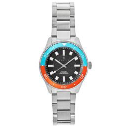 naun103-4 Nautis Holiss Black Dial Mens Watch