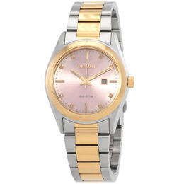 Citizen Diamond Pink Dial Watch EW2706-58X
