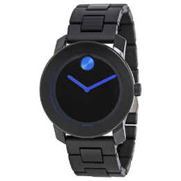 Movado Bold 42 mm Black Dial TR90 Polyurethane Mens Watch Model 3600099