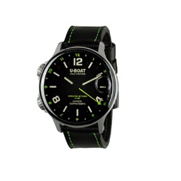 U-boat Capsoil Series Quartz Mens Watch Black Dial 9676