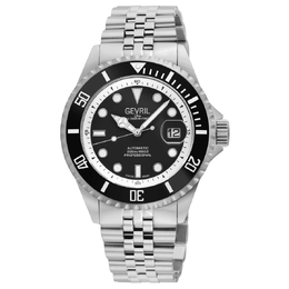 Gevril Wall street Automatic Black Dial Mens Watch 41850B 41851