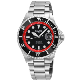 Gevril Wall street Automatic Black Dial Mens Watch 41853a