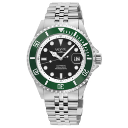 Gevril Wall street Automatic Black Dial Mens Watch 41852b