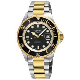 Gevril Wall street Automatic Black Dial Mens Watch 41855a