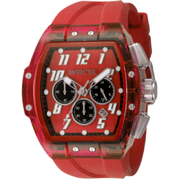 Invicta S1 Rally Chronograph GMT Date Red Dial Mens Watch 45483
