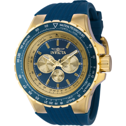 Invicta Aviator GMT Quartz Blue Dial Mens Watch 39266