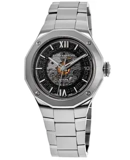 Baume & Mercier Riviera Black Dial Steel Men's Watch 10715 m0a10715