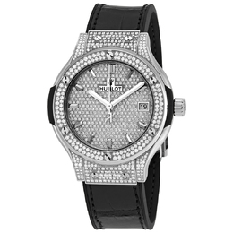 Pre-owned Hublot Classic Fusion Diamond 372 brilliant cut diamonds (1.65ct) Dial Unisex Watch 565.nx.9010.lr.1704