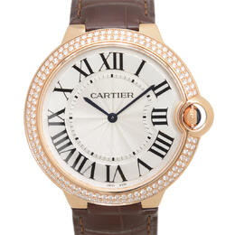 Cartier Ballon Bleu de Cartier Mens Watch with Diamond Silver Dial - Article: WE902055