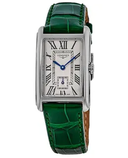 Longines DolceVita L5512471A - Women's Watch with Silver Dial and Leather Strap