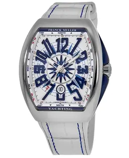Franck Muller Vanguard Yachting White Dial Steel Men's Watch Model V45SCYACHTACWH