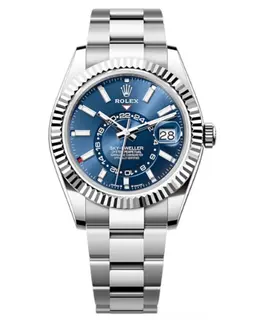 Rolex Sky-Dweller Men's Watch Model M336934-0005, White Rolesor Oyster Bracelet with Blue Dial