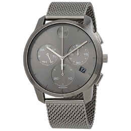 Movado Bold Thin Chronograph Quartz Grey Dial Mens Watch - 3600635