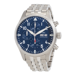 IWC Pilots Chronograph Automatic Blue Dial Mens Watch (iw378004)
