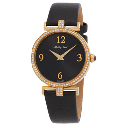 Mathey-Tissot Gaia Quartz Black Dial Ladies Watch d587qpyn