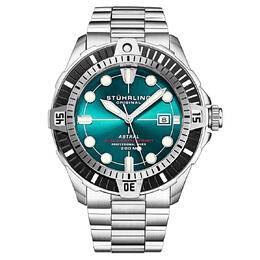 Stuhrling Original Aquadiver Automatic Green Dial Mens Watch M16744