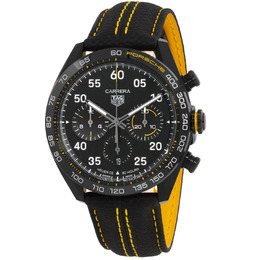 Tag Heuer Carrera X Porsche Chronograph Automatic Black Dial Mens Watch cbn2a1h.fc6512