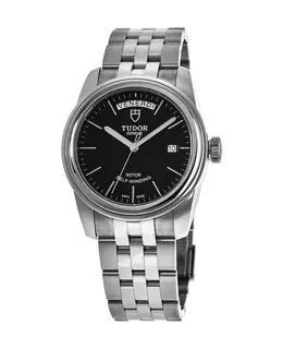 Authentic Tudor Glamour Date&Day Black Dial Watch - Model M56000-0049