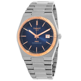 Tissot PRX Powermatic 80 Automatic Blue Dial Mens Watch T9314074104100