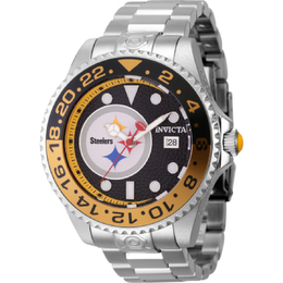 Invicta NFL Pittsburgh Steelers Mens Automatic Date Watch - Model 45024
