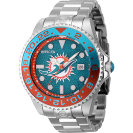 Invicta NFL 45029 - Miami Dolphins Automatic Date Dive Green Dial Mens Watch