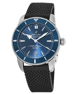 Breitling Superocean Heritage Automatic 46 - Blue Dial Black Rubber Strap Men's Watch Model AB2020161C1S1-BK