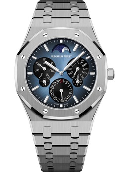 Audemars Piguet Royal Oak Perpetual Automatic Blue Dial Mens Watch 26586ti.oo.1240ti.01