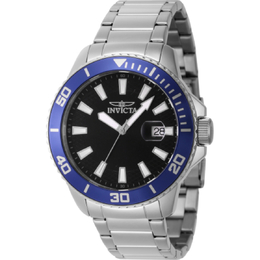 46064 Invicta Pro Diver Quartz Black Dial Mens Watch