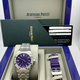 Audemars Piguet Royal Oak Special Edition Murtoli Automatic Diamond Purple Dial Unisex Watch 15551bc.zz.1356bc.02