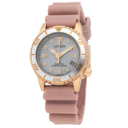 EO2023-00A Citizen Promaster Ladies Watch Silver Dial Rose Gold-Tone
