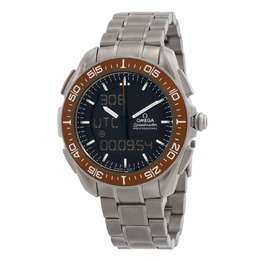 Omega Speedmaster Perpetual Quartz Analog-Digital Black Dial Mens Watch Ref: 3189045