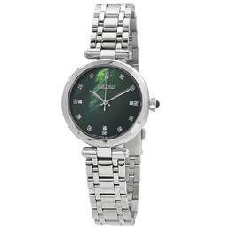 Seiko Quartz Diamond Green Dial Ladies Watch srz535p1
