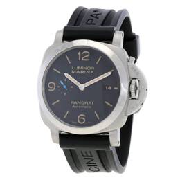 Pre-owned Panerai Luminor Marina 1950 Automatic Black Dial Mens Watch pam01312