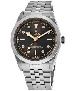 Authentic Tudor Black Bay 54 Anthracite Diamond Dial Steel Women's Watch Model M79680-0004