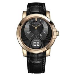 Harry Winston Midnight Black Dial Automatic 18K Gold Mens Watch mabd42rl