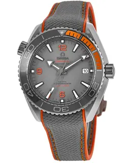 Omega Seamaster Planet Ocean 600M 43.5mm Titanium Case Grey Rubber Strap Men's Watch 215.92.44.21.99.001
