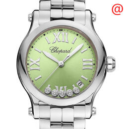 Chopard Happy Sport Quartz Green Dial Ladies Watch 278582-3011