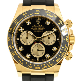 Rolex Daytona Chronograph Automatic Diamond Black Dial Mens Watch 126518LN-00ight