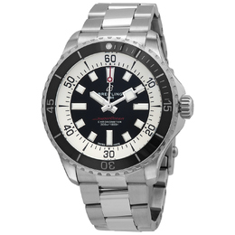Pre-owned Breitling Superocean Automatic Chronometer Black Dial Mens Watch a17376211b1a1