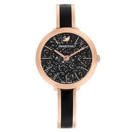 Swarovski Crystalline Delight Quartz Black Dial Ladies Watch - Model 5580530