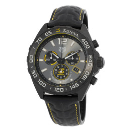 Tag Heuer Formula 1 X Senna Chronograph Quartz Grey Dial Mens Watch CAZ101AJ-FC6487 caz101aj.fc6487