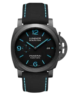 Panerai Luminor Marina Black Dial Nylon Strap Men's Watch pam02661