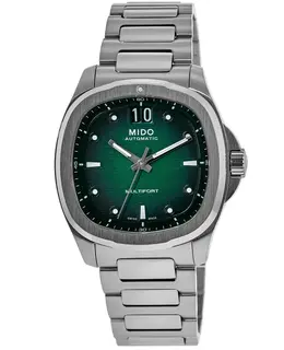 Mido Multifort TV Big Date Green Dial Steel Men's Watch, Model: m049.526.11.091.00